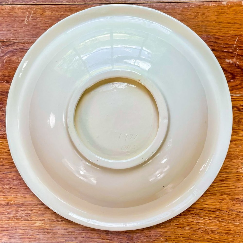▪️VTG▪️1970's Embossed Ceramic Floral Cottagecore Farmhouse Pitcher & Basin Set - Picture 11 of 13